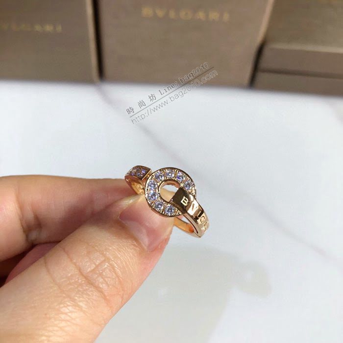 Bvlgari飾品 寶格麗銅錢圓餅戒指  zgbq3328